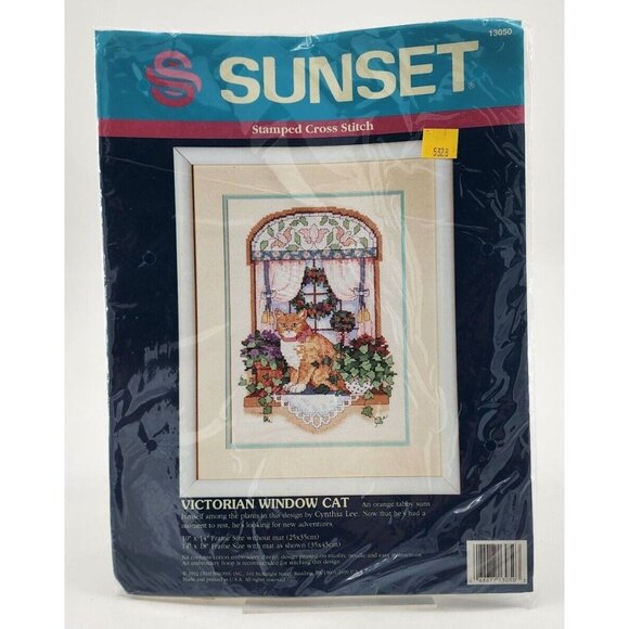 NEW x2 Cross Stitch Kits Design Works #9277 Home Sunset #13050 Window Cats - Picture 2 of 5
